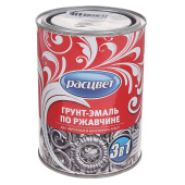 Грунт-эмаль по ржавчине 3 в 1 чёрная 1,9кг Расцвет в Хабаровске в интернет-магазине Стромикс